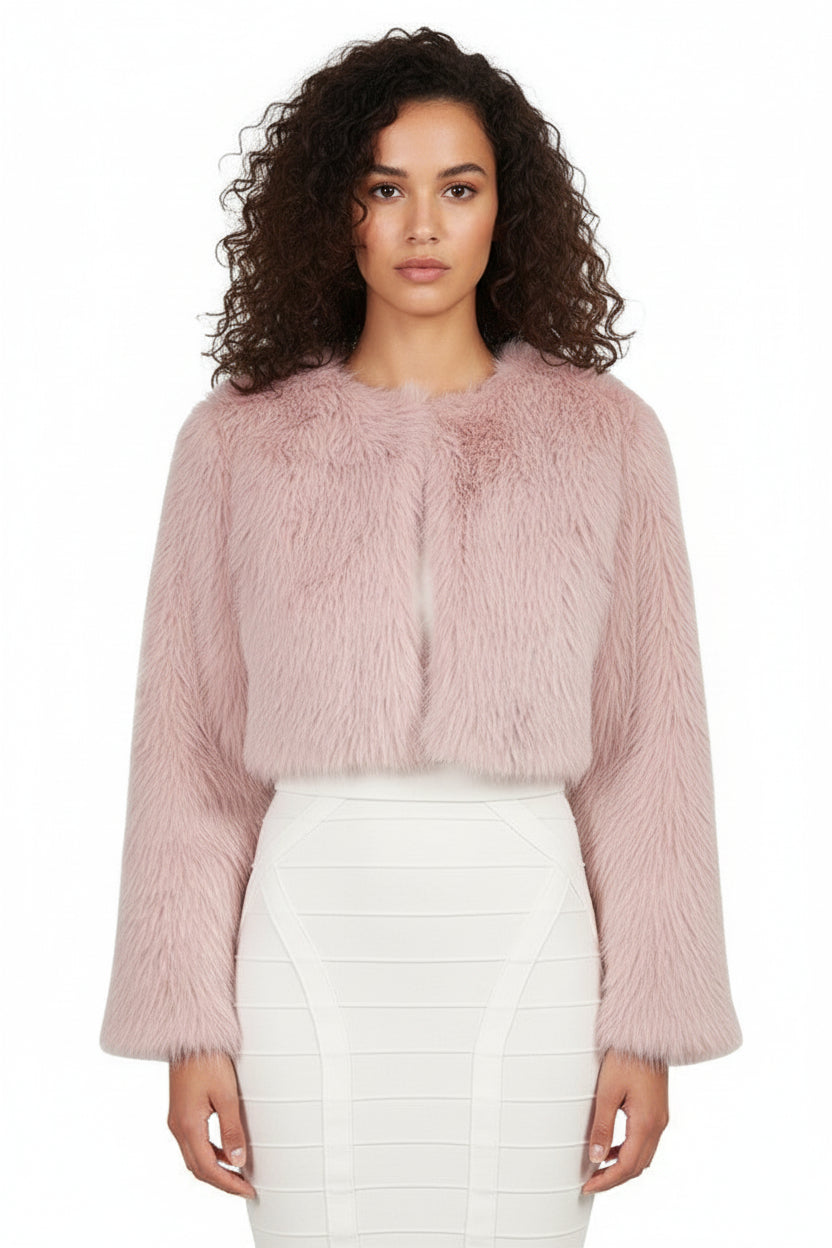 Cropped Fur Jacket