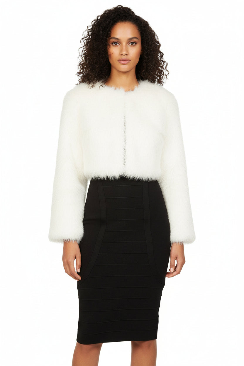 Cropped Fur Jacket