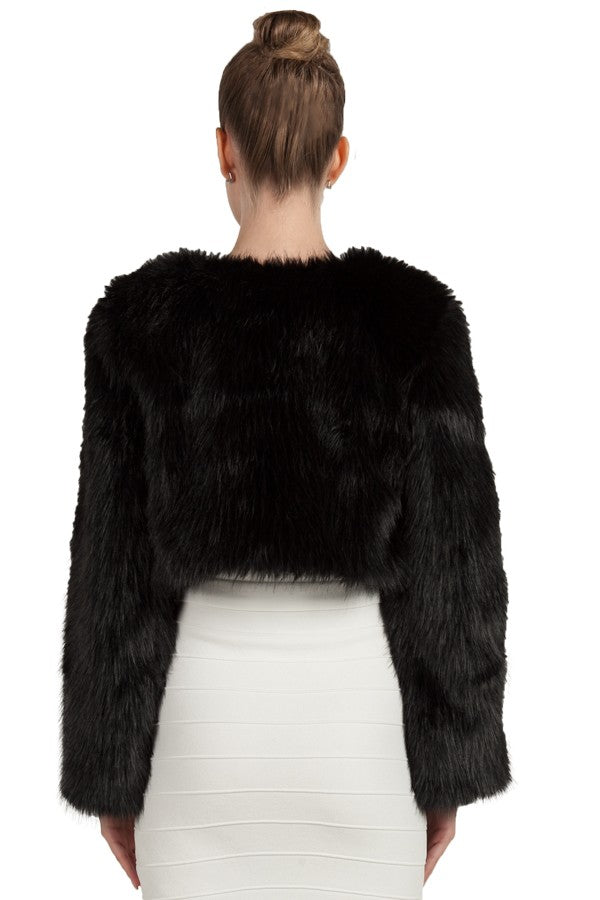 Cropped Fur Jacket