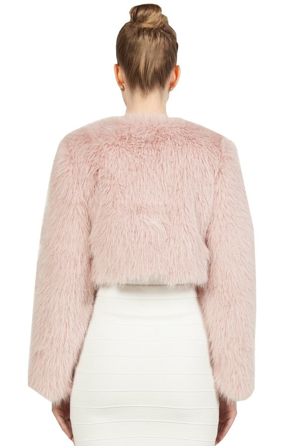 Cropped Fur Jacket