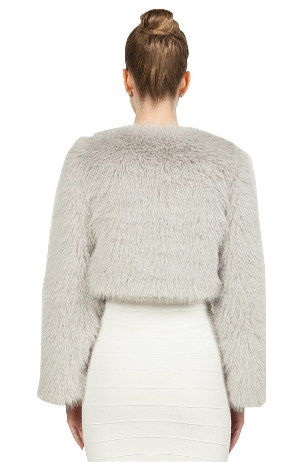 Cropped Fur Jacket